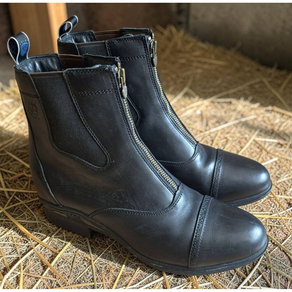 Ariat Devon Paddock Boots Size 13 D Black X Static Black Cobalt Quantum Pro